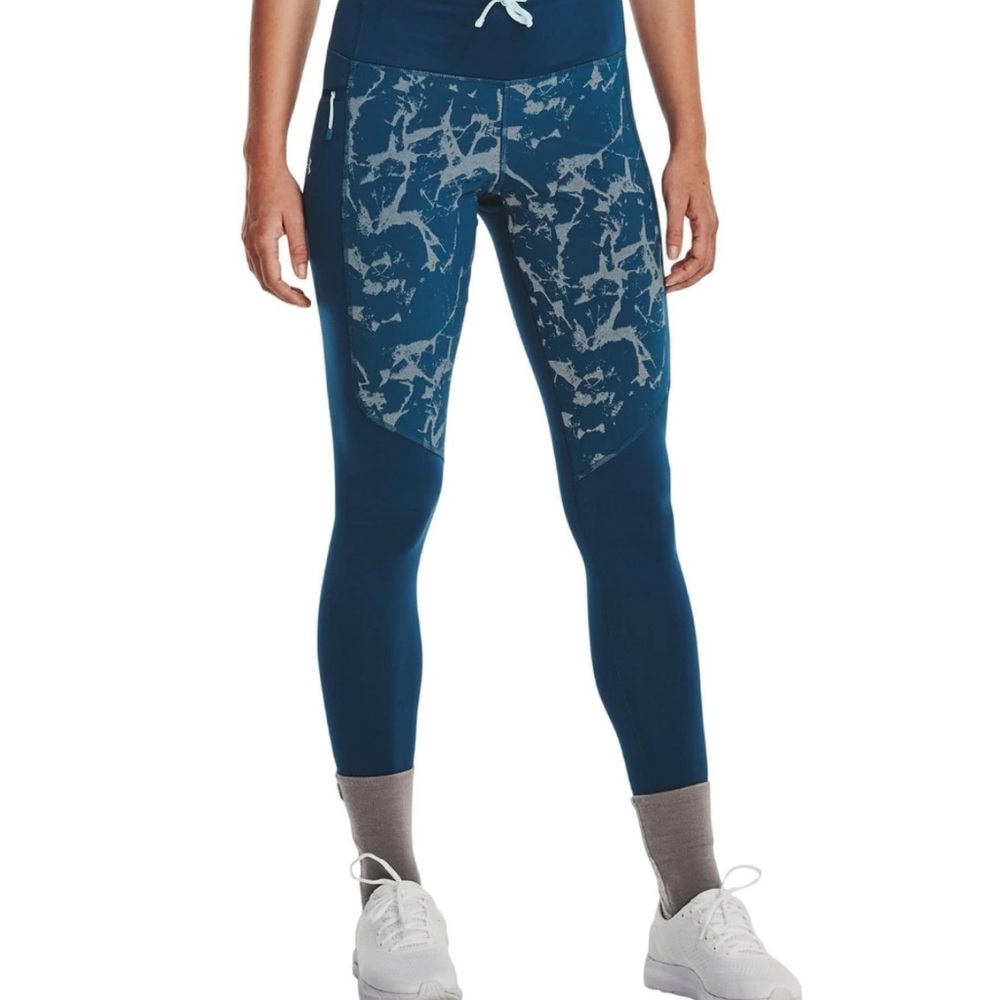 Under amour compression high rise full length blue leggings size XS